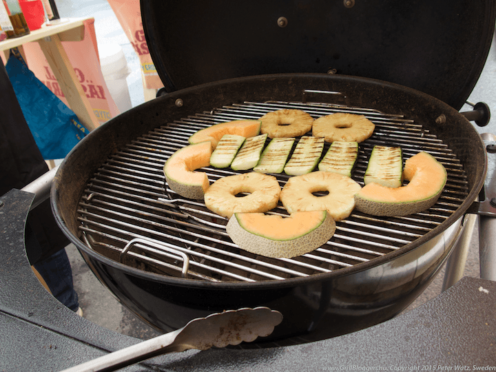 Grillmastarna bromma 2015 grönsaker frukt på grillen