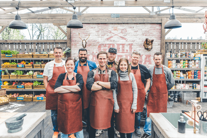 Grillmastarna stor-samlingsbild