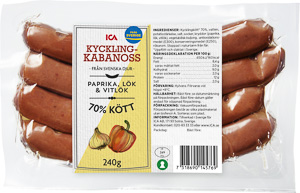ICA Kycklingkabanos svensk 7318690145769