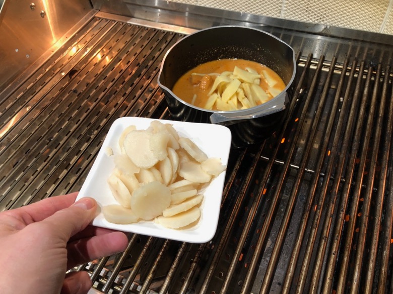 grillad thaigrya vattenkastanjer