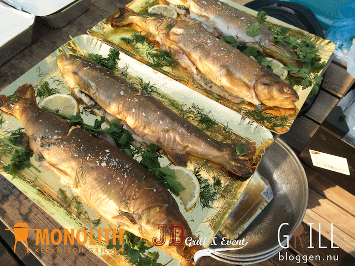 luxeevent grillevent rökt fisk i monolithgrill