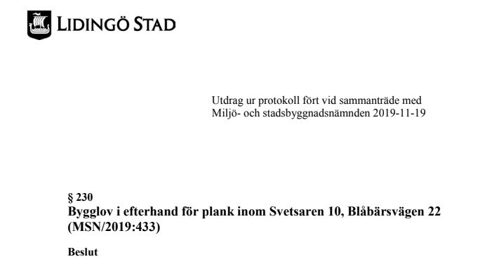 bygglov utekök, bygganmälan aterfallshus